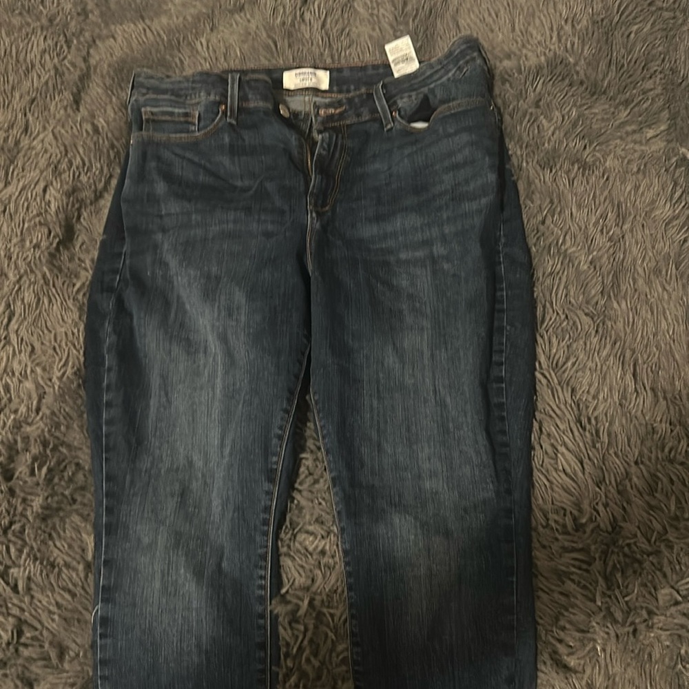 Dark blue jeans